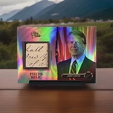 2023 Pieces Of The Past Presidential Edition Jimmy Carter Handwritten Relic Rare picture