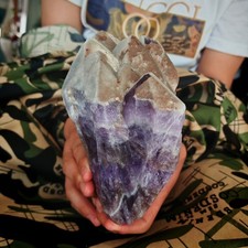 4.14LB Natural Crystal Dreamy purple crystal raw stone specimen Healing Reiki picture