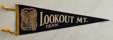 Vintage Lookout Mountain Tennessee 27 Inch Pennant w Incline Railway Graphic picture