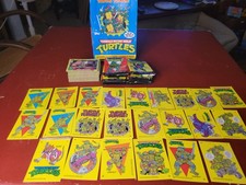 Teenage Mutant Ninja Turtles 1989 Topps Series 1 79 Cards Set Box 23 Stickers  picture