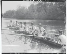 Crew of Groton Academy 1933 Photo The crew of Groton. They are cox, Hornblower picture