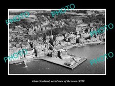 OLD 8x6 HISTORIC PHOTO OF OBAN SCOTLAND AERIAL VIEW OF THE TOWN c1950 6 picture