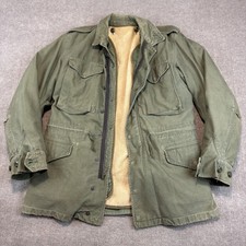 Vintage US Army M51 Field Jacket Men Small OG107 Green 50s M-1951 Attached Liner picture