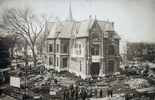 Glens Falls NY New York Moving Insurance Building RPPC Photo Postcard COPY picture