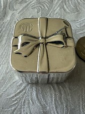 RARE Vintage Tiffany & Co Sterling Silver Bow Box  1