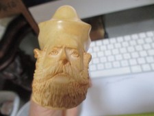 VINTAGE MEERSCHAUN TURKEY SULTAN PIPE. LARGE HEAD, UNSMOKED EXC/NRMNT COND picture
