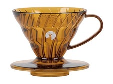 Captain Stag Hario V60 Coffee Dripper Amber 1-2 Cups Outdoor Resin UW-3574 New picture