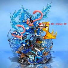 Cartoon Greninja Figure Statue Model Toy with LED Light Base Collection Ornament picture