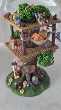 Vintage GARFIELD'S RETREAT TREEHOUSE Danbury Mint Figure Jim Davis New Old Stock picture