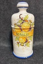 Bellocci Orvieto Italian Majolica Apothecary Jar Rosolio Decanter Hand Painted picture