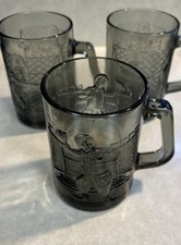 3 Vintage 1970’s McDonald's Smoked Mug Captain Crook Baseball & Ronald Mc Donald picture