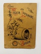 1886 PRUDENTIAL INSURANCE antique comic booklet TIGER THE LEFTENANT & BOSUN picture