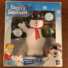 2017 Gemmy Airblown Frosty the Snowman Inflatable 3.5’ Holiday  Used Once picture