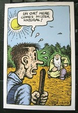 R Crumb 2002 postcard #151 Flakey Foont Mr Natural Kitchen picture