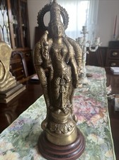 Brass Tibetan Goddess 15 1/2” Figure picture
