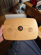 Rare Longaberger Ft. Hood Basket Fest 2007 Wood Basket Lid w Coin and Laser USAF picture