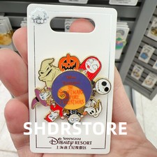 Disney pin 2025 nightmare before christmas spinner shanghai disneyland picture