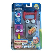 Disney Handy Manny Dusty Saw Stretch Measuring Tape Fisher Price NIB Toy Figures picture