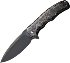 Civivi Praxis Pocket Knife Linerlock Carbon Fiber & Gold Folding 9Cr18MoV 803J picture