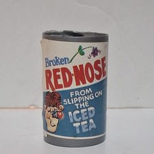 VINTAGE 1980S FLEER CHUG A CAN CANDY CONTAINER UNOPENED  Broken Red Nose picture