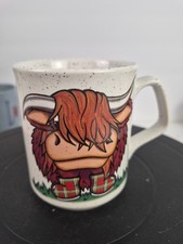 Scotland Highland Cow Coffee Mug Vintage Very Good Condition picture