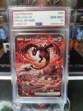 Pokemon Dark Lugia GX Special Art Rare Signed Fan Art picture