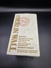 Berlin Wall Pieces With COA/Declaration Of Origin Pouch Map Hyman Products 1989 picture
