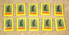 RAMBO First Blood II 1985 Topps BULK 10 22 Sticker Sets Sylvester Stallone picture