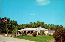 Melbourne Florida FL Houser's Grove Zoo Citrus Grove Exotic Animals Postcard picture