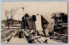 c1910's Flood Disaster Johnson Vermont VT RPPC Photo Posted Antique Postcard picture