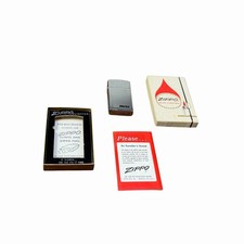 Vintage NOS Zippo Slim Fliptop Lighter Hertz Unused In The Box NEW picture