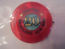VINTAGE BEAULIEU SUR MER CASINO CHIP - 20 FRANCS  picture