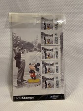 Disney Parks PhotoStamps Sheet Walt Disney & Mickey Mouse 45c Stamps New picture