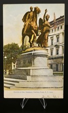 Antique NYC Embossed Mica Glitter Postcards Lot 2 Sherman Soldiers Monument picture