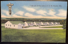 Vintage Postcard 1930-1945 The Wooster Motel, U.S. Route 30, Wooster, Ohio (OH) picture