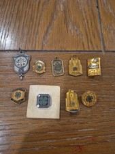Vintage Future Farmers Of America 4H Bronze Pendant Pin Locket Lot FFA picture