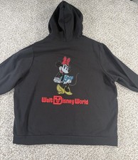 Women’s Walt Disney World Minnie Mouse Rhinestone Zip-up Hoodie Jacket Size XL picture