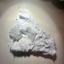 Rare White Palygorskite (MTN Leather) w/Quartz  Metaline Falls District Oregon picture
