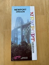 Vintage 1972 Newport Oregon Travel Brochure Dungeness Crab Coast Tourism USA picture