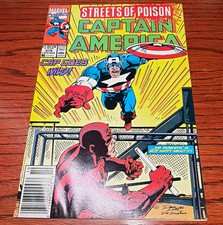Marvel Captain America #375 (1985) - Streets of Poison Newsstand Variant picture