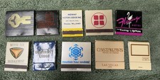 10 Vintage Advertising Matchbooks Las Vegas Casinos & Retro Hotels Lot picture