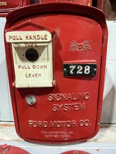 Ford Motor Company Gamewell Fire Alarm Telegraph Box Cal Box Antique Fire Ford picture