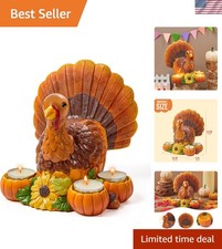 Charming Turkey Tea Light Holder - Perfect Tabletop Decor for Thanksgiving picture