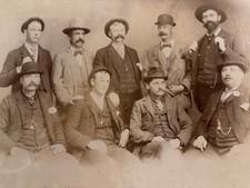 Large Mounted Photo THE GOOD OLD BOYS OF UKIAH CA by A. O. Carpenter circa 1890 picture