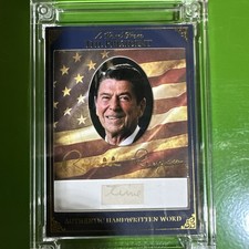 2025 A Word From The President – Ronald Reagan Authentic Handwritten Word time picture