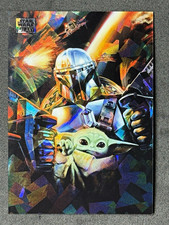 2026 Topps Chrome Star Wars Galaxy #1 The Mandalorian’s Escape Atomic /150 Grogu picture