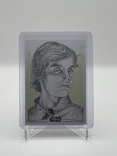 2026 Topps Chrome Star Wars Luke Skywalker Sketch Card 1/1 picture