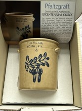 PFALTZGRAFF FOLK ART 2004 BICENTENNIAL CROCK IN BOX STONEWARE W COA picture