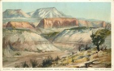 New Mexico Wingate Red Buttes Continental Divide Postcard Phostint 22-8753 picture