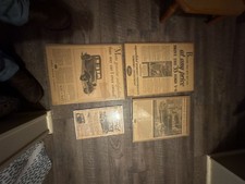 Ford Vintage Car Advertisement Signs Lot of 4 picture
